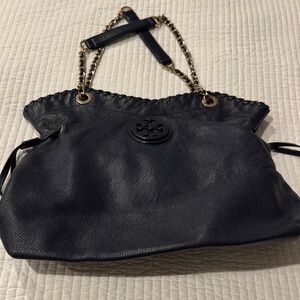 Tory Burch Black Leather Shoulder Bag